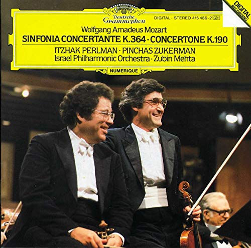 Wolfgang Amadeus Mozart - Mozart: Sinfonia Concertante, Concertone K.190 / Itzhak Perlman(vn), Pinchas Zukerman(vn), Zubin Mehta(cond), Israel Philharmonic Orchestra, etc - Import CD