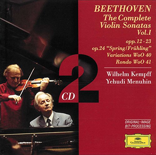 L.V. Beethoven - Beethoven: The Complete Violin Sonatas Vol.1 -Op.12, Op.23, Op.24, Variations Wo0.40, Rondo Wo0.41 / Yehudi Menuhin(vn), Wilhelm Kempff(p) - Import 2 CD