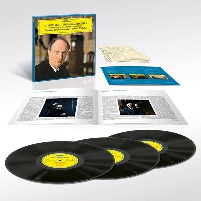 Rafael Kubelik, Berlin Philharmonic Orchestra - Schumann, Robert (1810-1856) Comp.Symphonies: Kubelik / Bpo - Import 180g Vinyl 3 LP Record Limited Edition