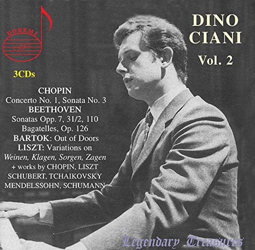 Dino Ciani - Dino Ciani Vol.2 - Chopin, Beethoven, Bartok, Liszt, etc - Import 3 CD