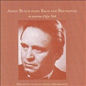 Adolf Busch - Adolf Busch Plays Bach and Beethoven - Import CD