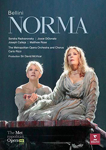 Bellini (1801-1835) - Norma : McVicar, Rizzi / MET Opera, Radvanovsky, DiDonato, Calleja, M.Rose, etc (2017 Stereo)(2DVD) - Import 2 DVD