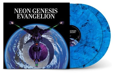 EVANGELION - Neon Genesis Evangelion: Original Series Soundtrack<Translucent Blue Adorned with Ethereal Black Smoke Vinyl> - Import Vinyl 2 LP Record