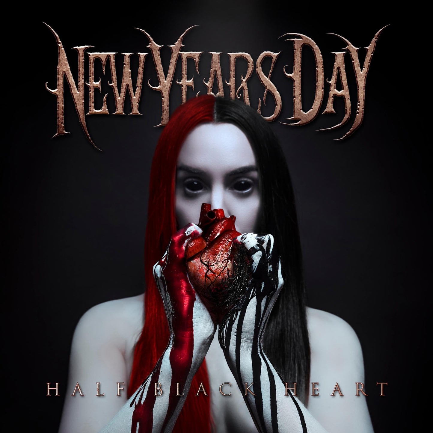 New Years Day - Half Black Heart - Import Silver Vinyl LP Record