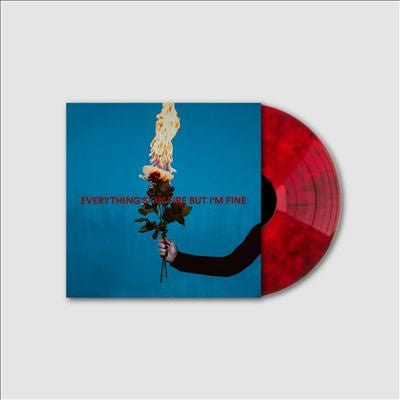 As December Falls - Everythings On Fire But I'M Fine - Import Red Marble Vinyl LP Record
