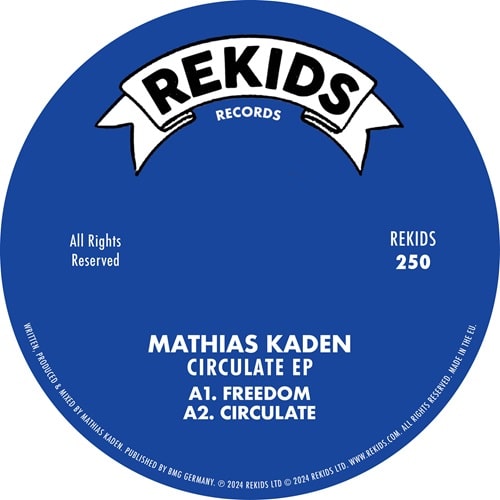 Mathias Kaden - Circulate Ep (Incl. William Kiss Remix) - Import 12 inch Record