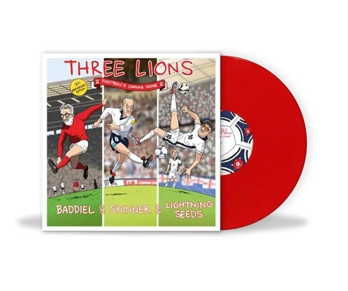 Baddiel & Skinner, The Lightning Seeds - Three Lions (Football's Coming Home) - Import Red Vinyl 7inch Single Record Limited Edition
