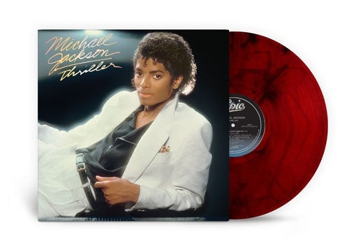 Michael Jackson - Thriller - Import Red & Black Marble Vinyl LP Record