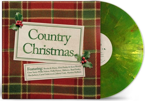 Various Artists - Country Christmas - Import Christmas Tree Color Vinyl LP Record Limited Edition