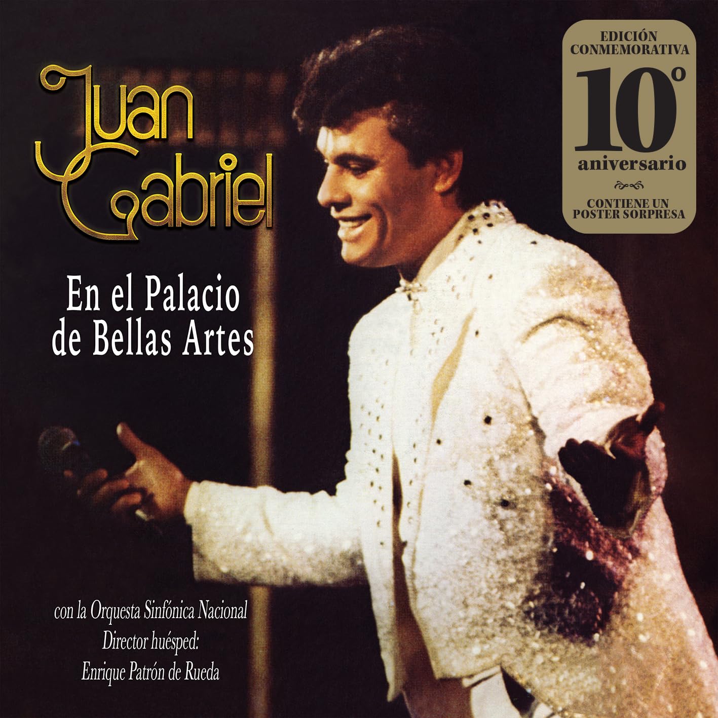 Juan Gabriel - En El Palacio De Bellas Artes - Import Translucent White / Gold Spots Vinyl 2 LP Record Limited Edition