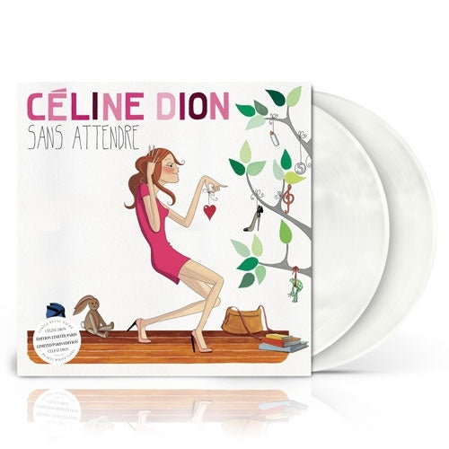 Celine Dion - Sans Attendre - Import Pearly White Vinyl 2 LP Record
