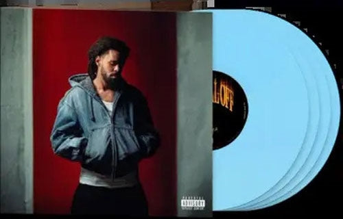 J. Cole - The Fall-Off - Import Blue Vinyl 4 LP Record