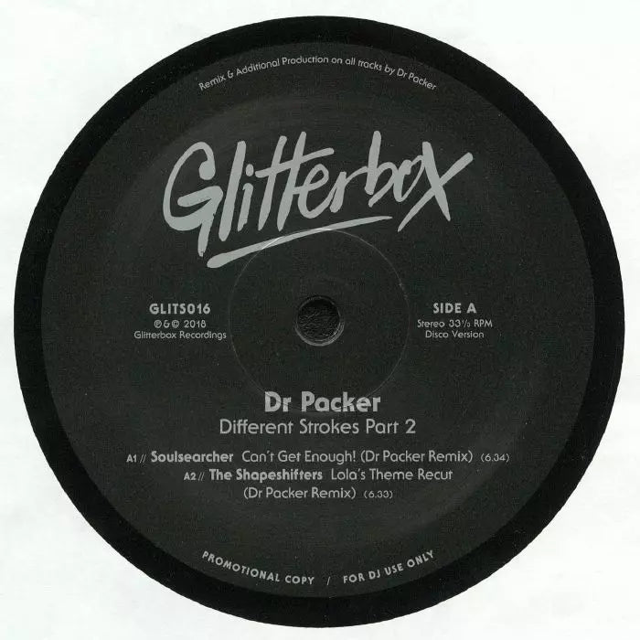 Dr Packer - Different Strokes Part 2 - Import Vinyl 12 inch Record