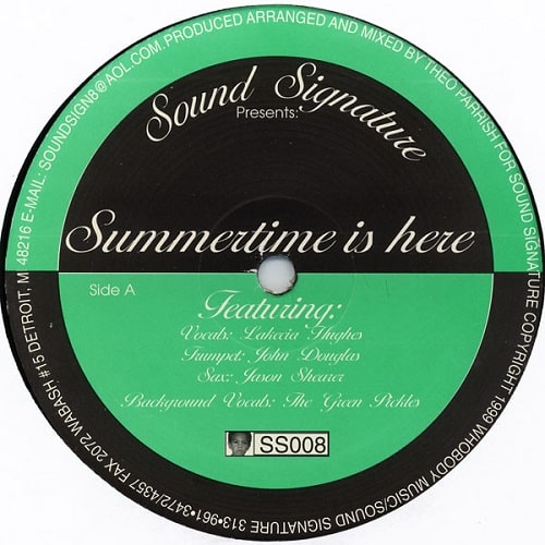 Theo Parrish - Summertime Is Here - Import Vinyl 12 inch Record