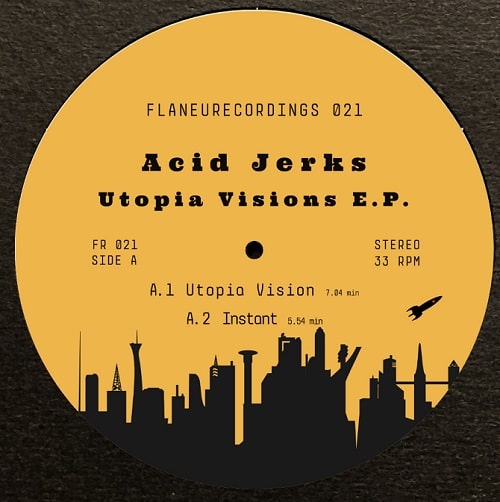 Acid Jerks - Utopia Visions Ep - Import Black Vinyl 12 inch Record
