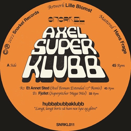Hubbabubbaklubb - Axelsuperklubb - Import Vinyl 12 inch Record
