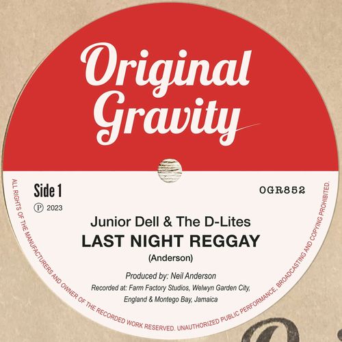 Junior Dell & The D-Lites - Last Night Reggay - Import Vinyl 7 inch Single Record