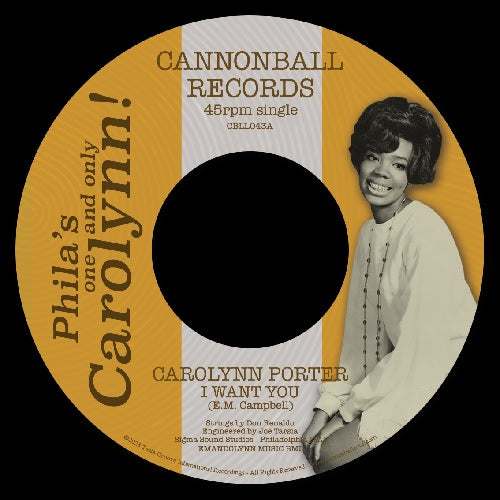 Carolynn Porter - I Want You - Import Vinyl 7 inch Single Record