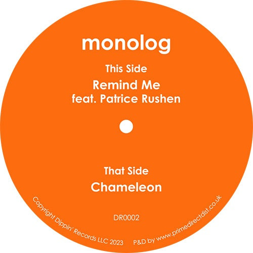 Monolog Feat. Patrice Rushen - Remind Me / Chameleon - Import Vinyl 7 inch Single Record