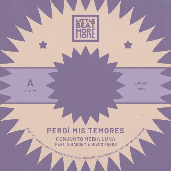 Conjunto Media Luna - Perdi' Mis Temores - Conjunto Media Luna - Import Purple Clear Vinyl 7" Single Record