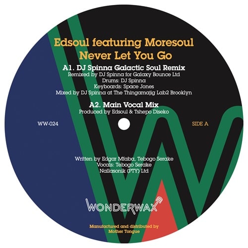 Edsoul Feat. Moresoul - Never Let You Go Incl. Spinna, Rodney Sam,Thapsoul Remixes - Import Vinyl 12inch Record