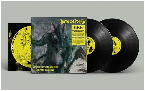Ratos De Porao - Cada Dia Mais Sujo E Agressivo - Import Solid Black Vinyl 2 LP Record