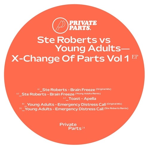 Ste Roberts & Young Adults - X-Change Of Parts Vol 1 Ep - Import Vinyl 12 inch Record
