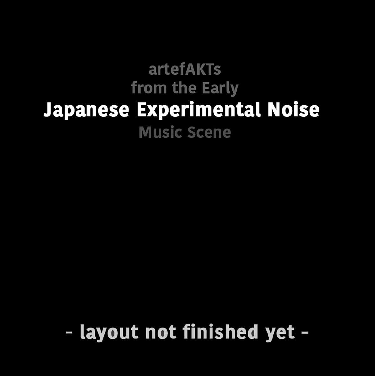 V.A. - Artefakts From The Early Japanese Experimental Noise Music Scene - Import Vinyl 4 LP Record
