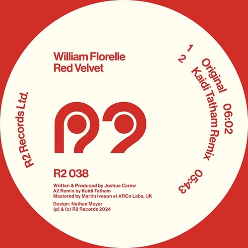 William Florelle - Red Velvet - Import 12 inch Record