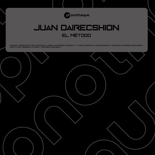 Juan Dairecshion - El Metodo - Import2 LP Record