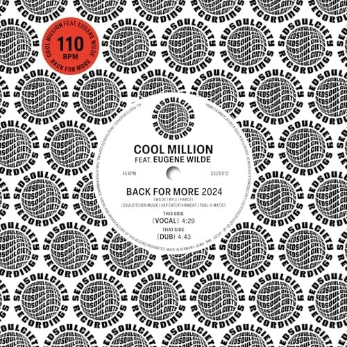 Cool Million - Back For More - Import7 inch Single Record