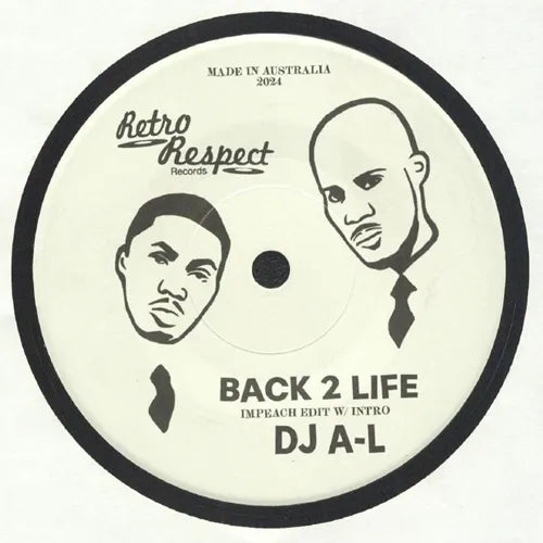 Dj A-L - Back 2 Life (Dj A-L Edit) / Devil'Z Pie - Import Vinyl 7 inch Single Record