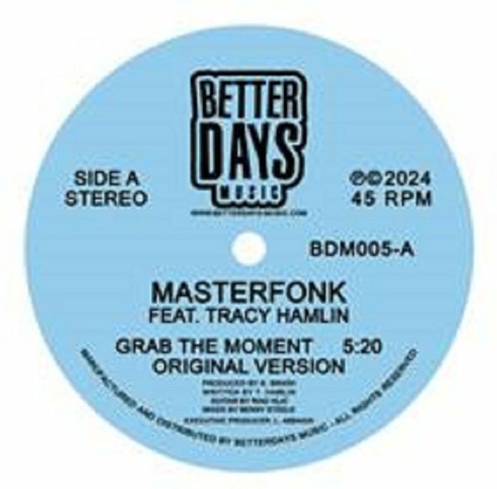 Masterfonk - Grab The Moment - Import Vinyl 7 inch Single Record