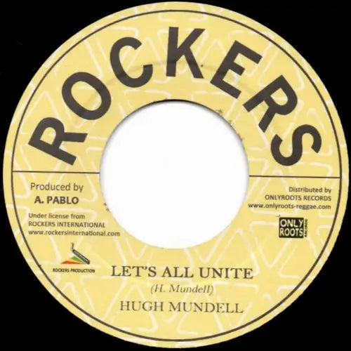 Hugh Mundell - Let'S All Unite - Import Vinyl 7 inch Single Record