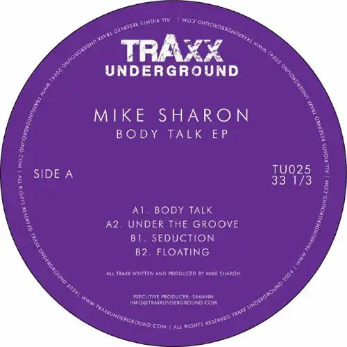 Mike Sharon - Body Talk Ep - Import Vinyl 12 inch Record