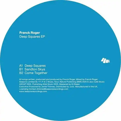 Franck Roger - Deep Squares Ep - Import Vinyl 12 Inch Record