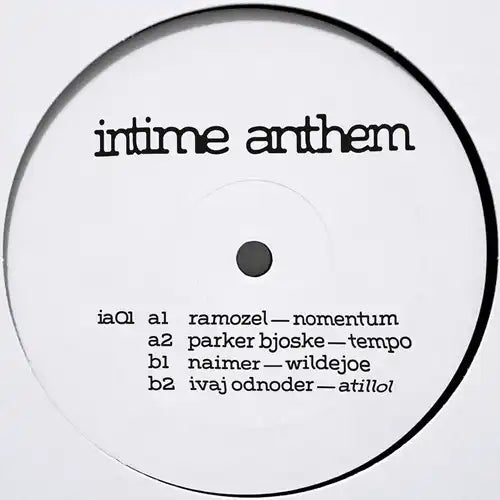 V.A. (Intime Anthem) - Ia01 - Import Vinyl 12 Inch Record