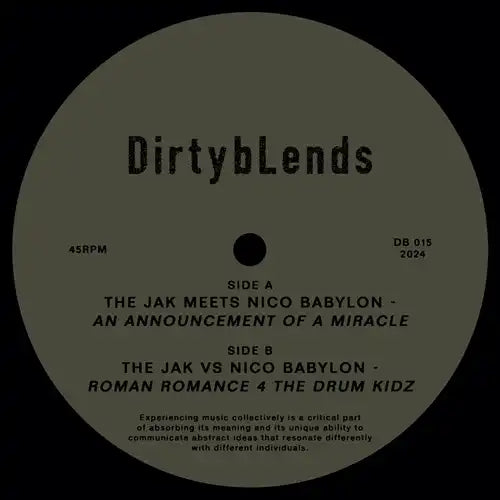 Nico Babylon / The Jak - Announcement Of A Miracle / Roman Romance 4 The Drum Kidz - Import 12 inch Record