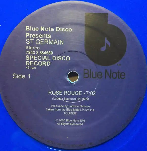 St. Germain - Rose Rouge / Jorja Smith Cover Joy Orbison Remix - Import Blue Vinyl 12 inch Record