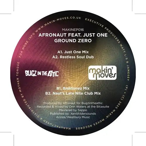 Afronaut Feat. Just One - Ground Zero - Import 12 inch Record