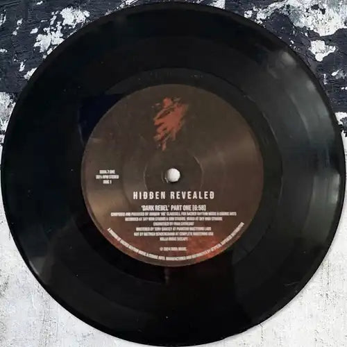 Hidden Revealed - Dark Rebel. Limted Edition - Import 7 inch Single Record