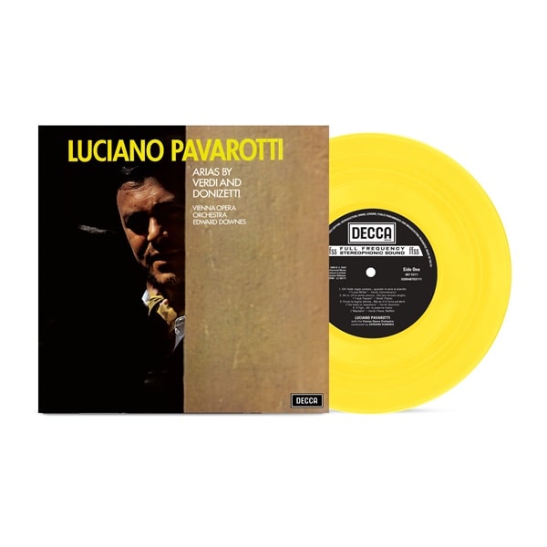 Luciano Pavarotti - Arias By Verdi And Donizetti - Import Yellow Vinyl LP Record