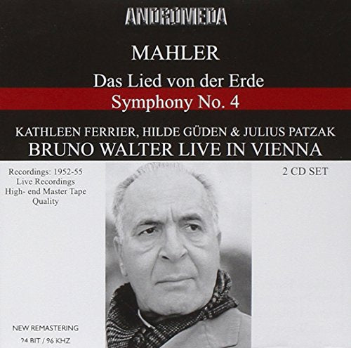 Mahler (1860-1911) - Mahler Symphony No.4, Das Lied von der Erde, Mozart Symphony No.38 : Walter / Vienna Philharmonic, Guden, Ferrier (2CD) - Import 2 CD