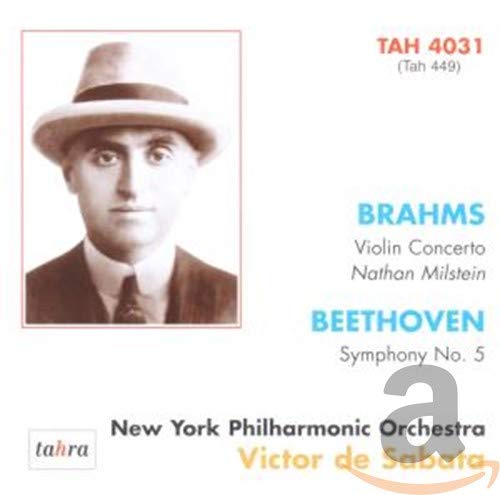 Beethoven (1770-1827) - Beethoven Symphony No, 5, Brahms Violin Concerto : Sabata / New York Philharmonic, Milstein (1950) - Import CD