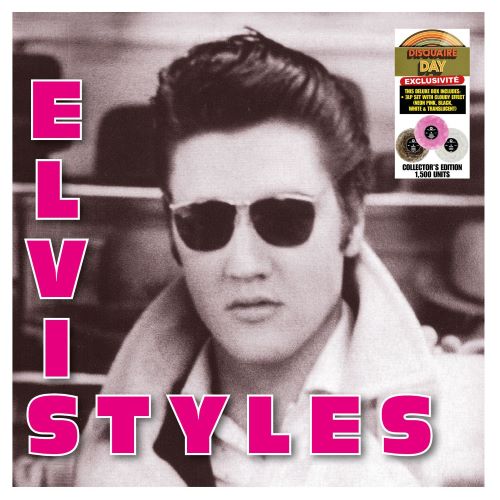 Elvis Presley - Elvis Styles - Import Neon Pink, Black, White & Translucent Vinyl LP Record Limited Edition