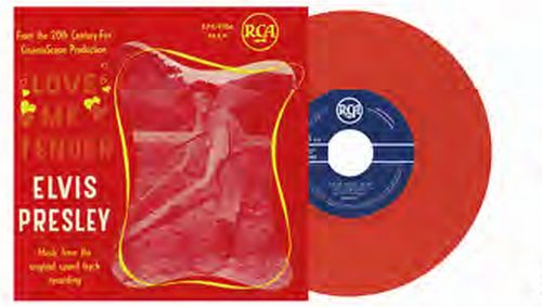 Elvis Presley - Love Me Tender Belgium Ver - Import Red Vinyl 7 inch Single Record
