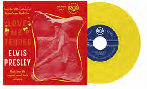 Elvis Presley - Love Me Tender Belgium Ver - Import Yellow Vinyl 7 inch Single Record