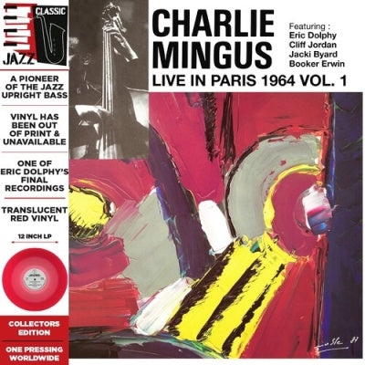 Charles Mingus - Live In Paris 1964 Vol. 1 - Import Red Vinyl LP Record Limited Edition