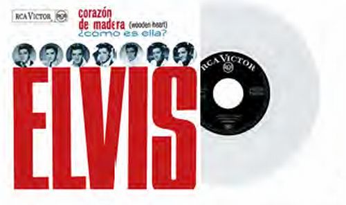 Elvis Presley - Corazon De Madera Spain Ver - Import White Vinyl 7 inch Single Record