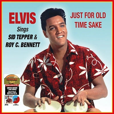 Elvis Presley - Sings Sid Tepper & Roy C. Bennett - Just for Old Time Sake - Import Red & Blue Half/Half Effect Vinyl LP Record